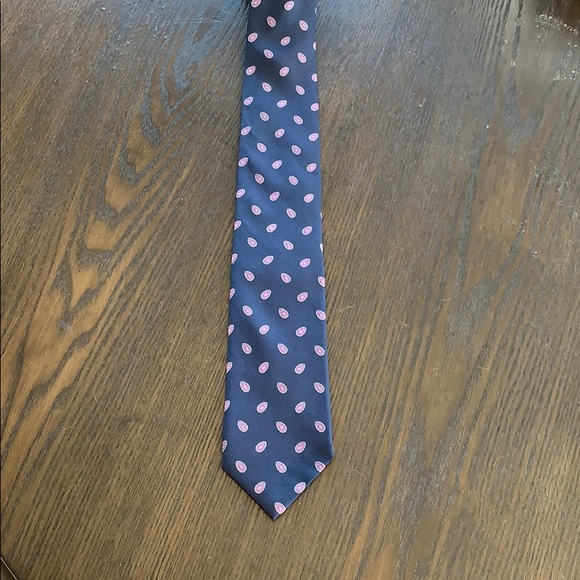 Robert Talbott Navy Paisley Silk Italian Tie - Picture 3 of 7